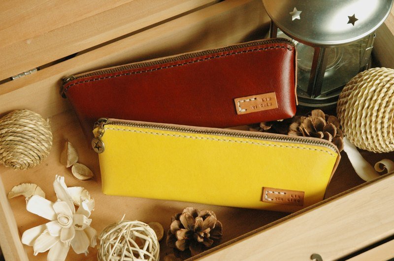 文青必备气质小物:硬革笔套 - 铅笔盒/笔袋 - 真皮 多色
