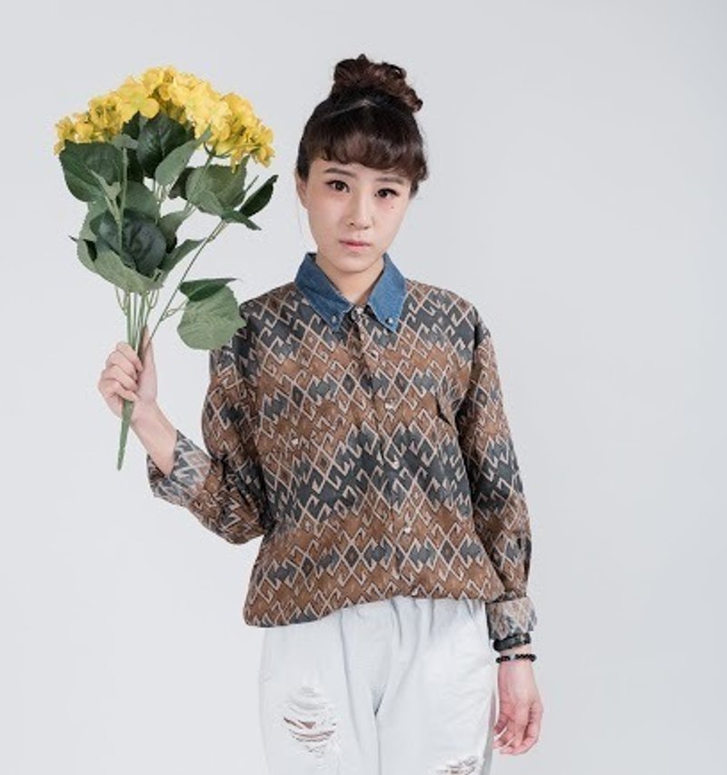 古着衬衫_/ 闪电之城 / 纯色 / 棉料 / 长袖 / 衬衫 / 男女皆可 - 男装衬衫 - 其他材质 多色