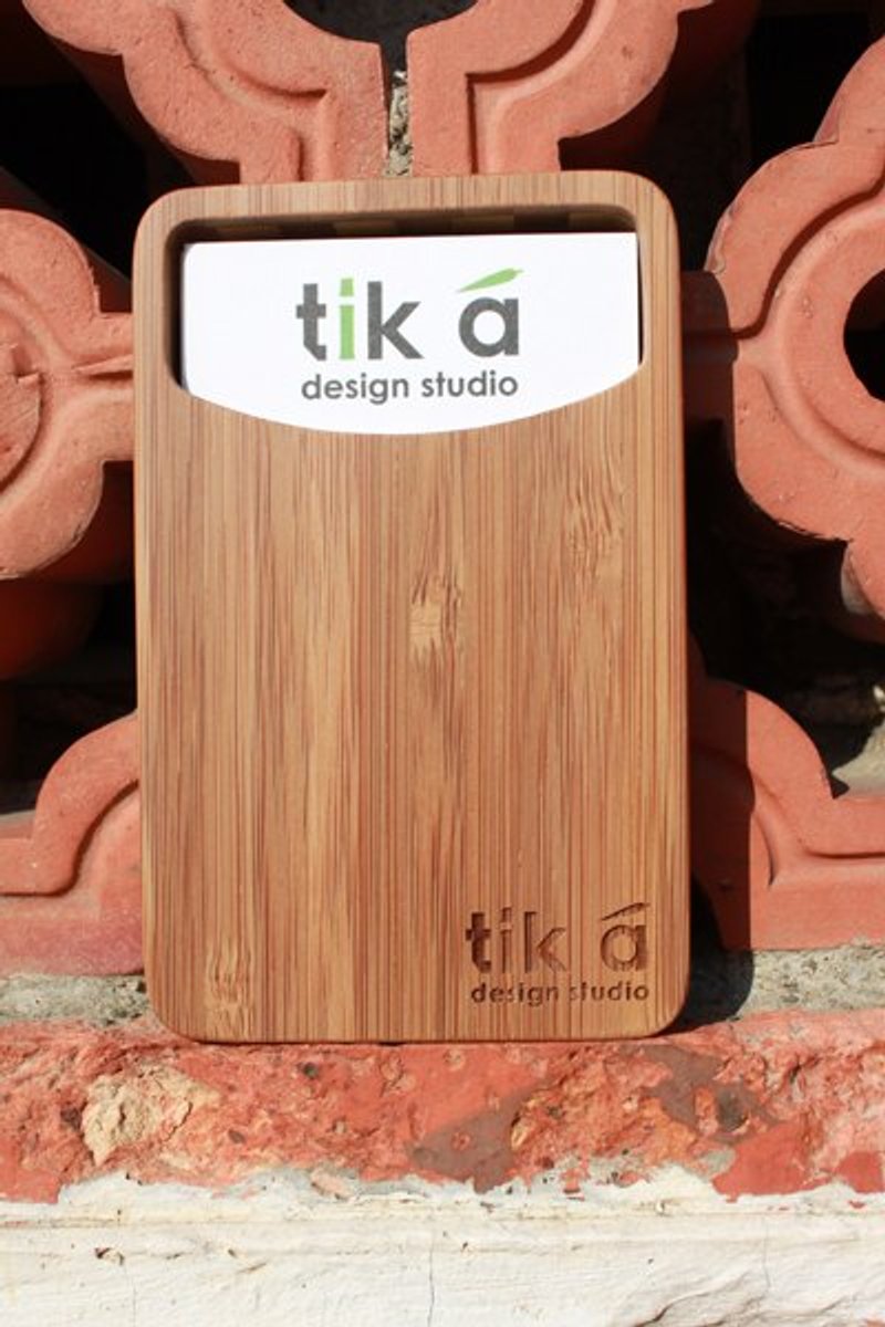 名刺_盒(名片盒)-素面深色 | 台湾制作 | 独一无二 | 手作礼物 | - 文件夹/资料夹 - 竹 咖啡色