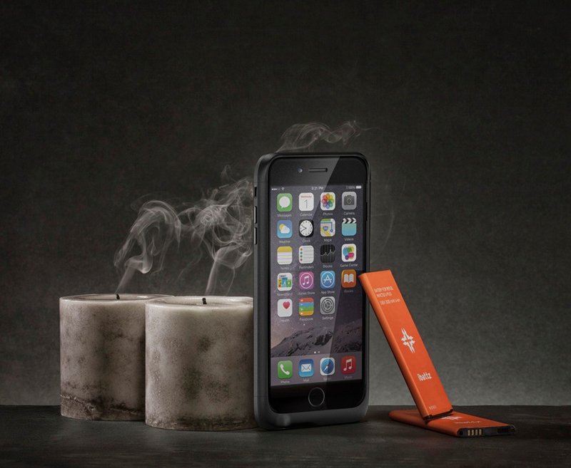 iphone 6 plus/6S plus (5.5寸)电源手机壳 6000 mAh (奢华黑) - 手机壳/手机套 - 塑料 黑色