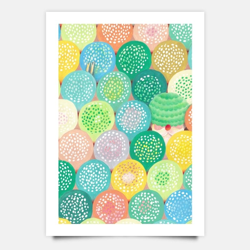 圣诞卡-花火点点 - 卡片/明信片 - 纸 多色