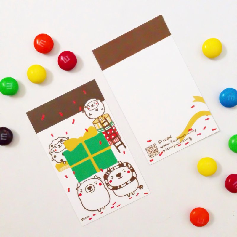 [ 小卡 ] 欢迎礼物登场 - 卡片/明信片 - 纸 绿色