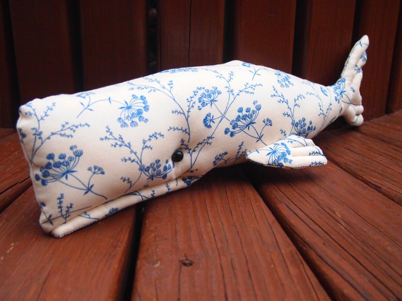 动物乐园之年年有余  系列- 小鲸鱼 (3号版) - 玩偶/公仔 - 棉．麻 蓝色