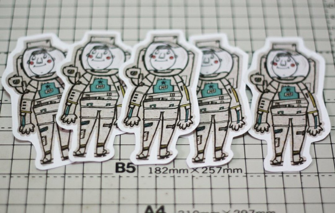 太空战士 /Magai's sticker - 贴纸 - 纸 