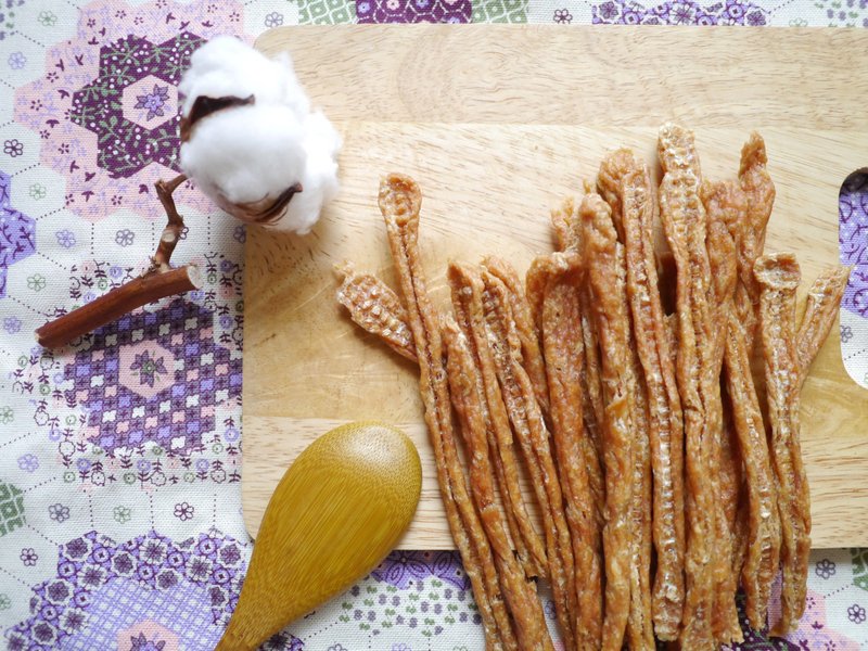 三毛烘培坊 天然宠物肉干-鸡肉条 90克 - 零食/点心 - 新鲜食材 