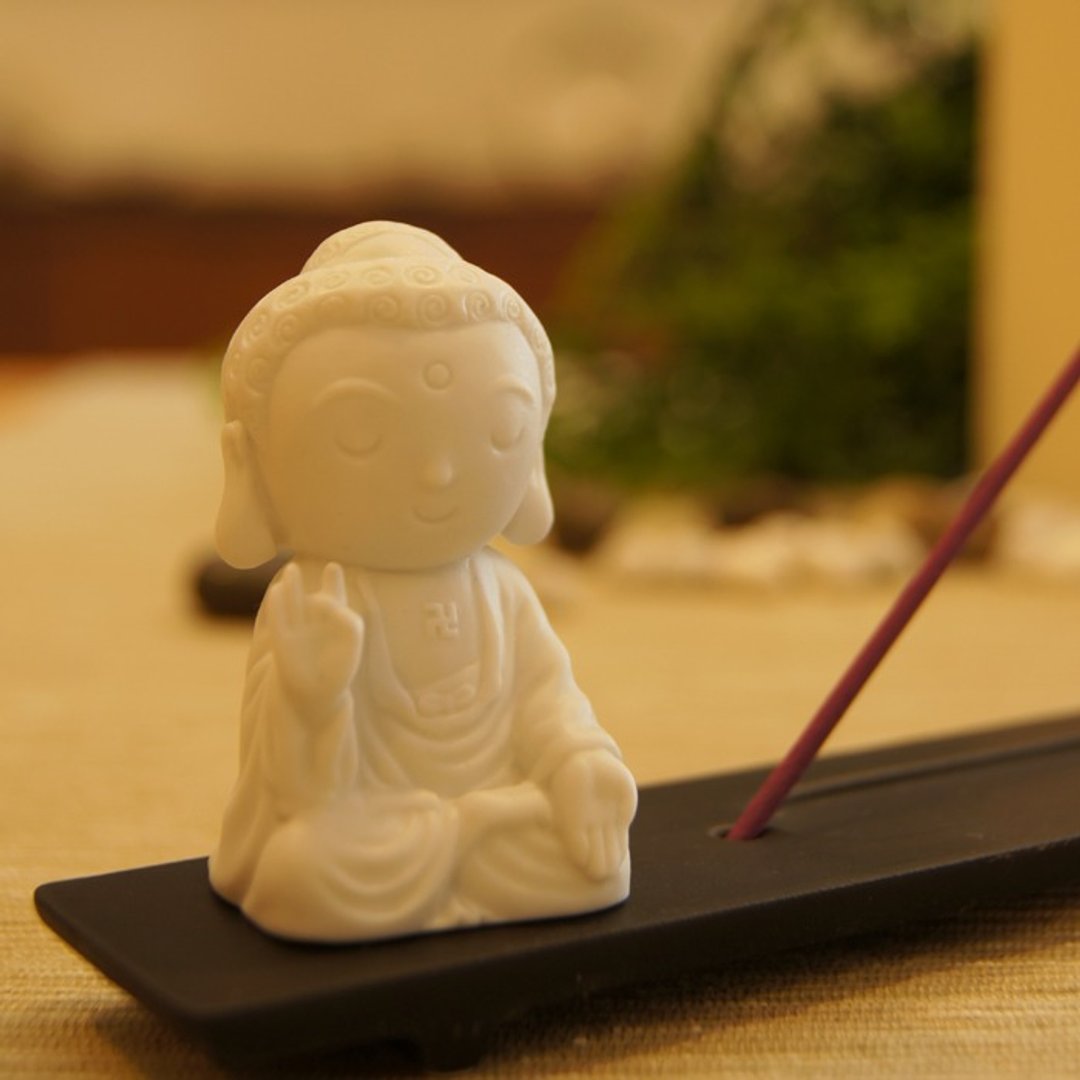 好合苑 喜佛线香台 - 摆饰 - 其他材质 白色