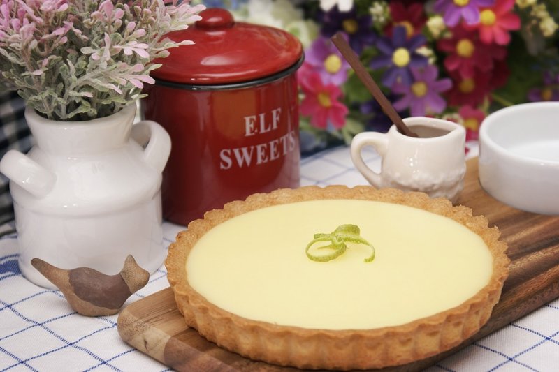 8" 柠檬塔 - 蛋糕/甜点 - 新鲜食材 黄色