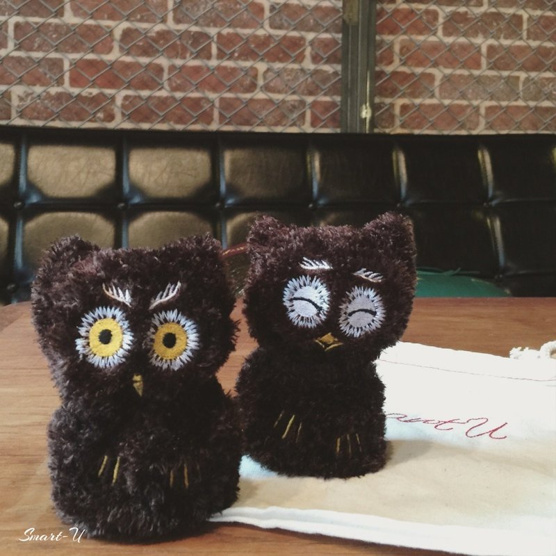 萌萌Der猫头鹰触控手套 - 手套 - 其他材质 咖啡色