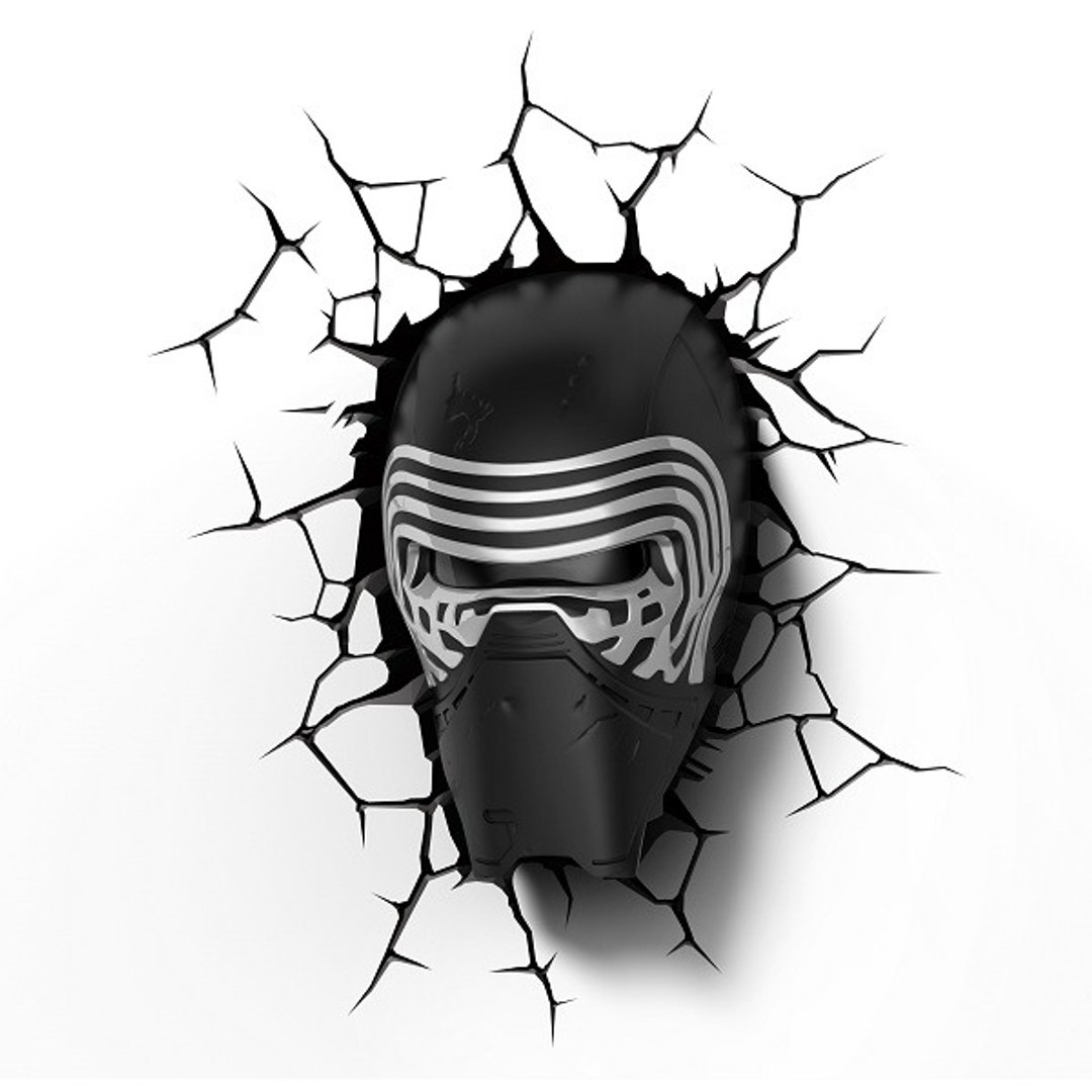 3D Light FX - Star Wars EP7 Series Kylo Ren - 3D立体造型灯 星际大战EP7系列 凯洛 伦 - 灯具/灯饰 - 塑料 黑色