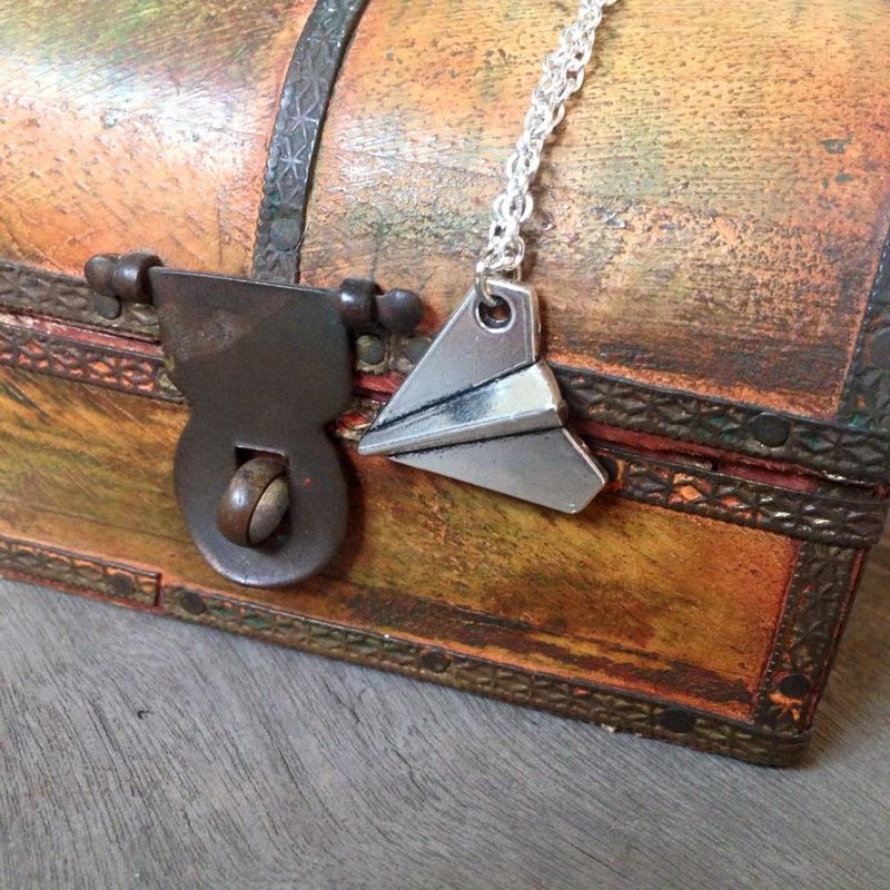 【Story Necklace 故事项链】回忆的纸飞机 - 项链 - 其他金属 