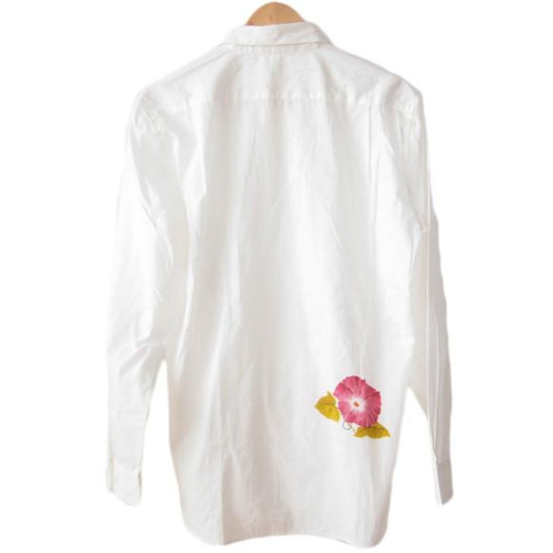 <Mサイズ>Oversized shirt dyed by Japanese traditional craftsmen Nagoya Yuzen Asagao by Tsumugi Lab - 女装衬衫 - 其他材质 
