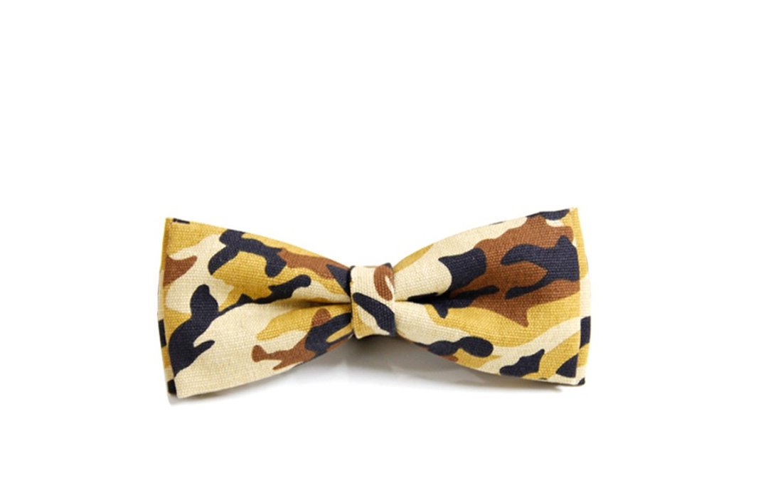 ▲大地迷彩领结-Hand-made Bow Tie - 领带/领带夹 - 其他材质 
