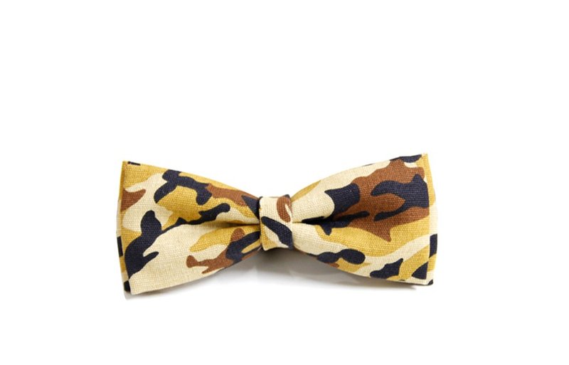 ▲大地迷彩领结-Hand-made Bow Tie - 领带/领带夹 - 其他材质 