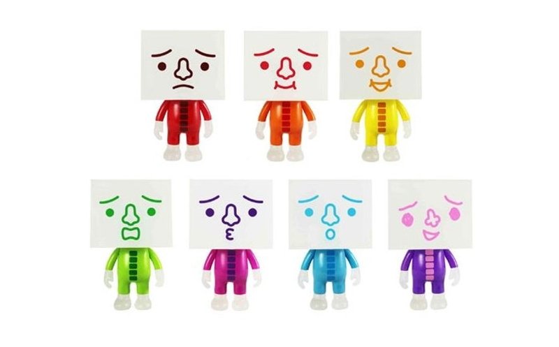 4寸公仔 - 七彩豆腐  4inch figure-Rainbow TO-FU - 其他 - 塑料 多色