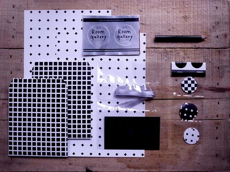 black & white 包装信封卡片 材料组 (A5) - 包装材料 - 纸 黑色