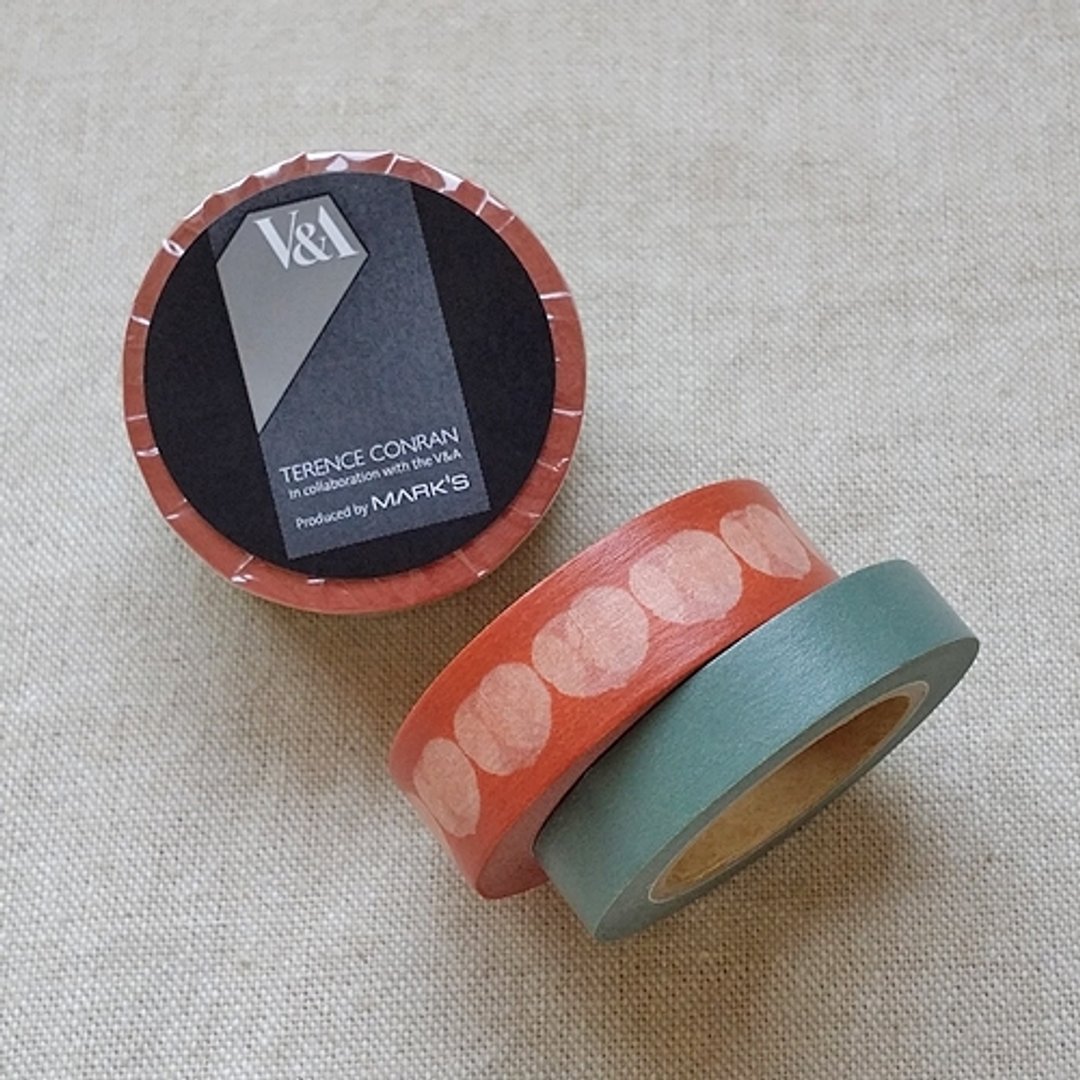 MARKS x 英国 TERENCE CONRAN 和纸胶带组【Leaf (CVM-MKT1-A)】 - 纸胶带 - 纸 橘色