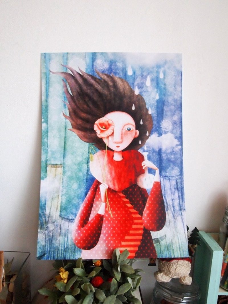 《眼泪的重量》海报 - 海报/装饰画/版画 - 纸 蓝色