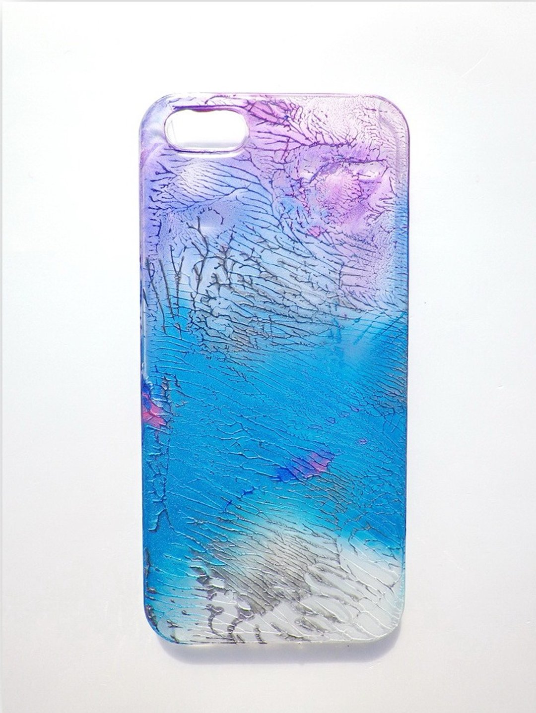 Anny's workshop手作手机保护壳，适用于iphone 5/5S及 SE，彩绘系列-蓝 - 手机壳/手机套 - 塑料 