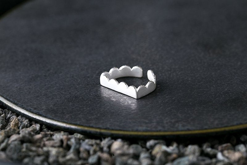Misstache 胡子小姐 纯银戒指 925Silver Ring - 戒指 - 纯银 白色