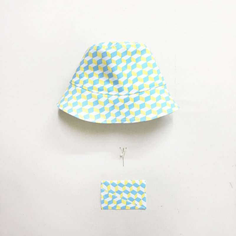 [东京限定] KIDS小孩渔夫帽 | 薄荷格子 - 围嘴/口水巾 - 其他材质 绿色