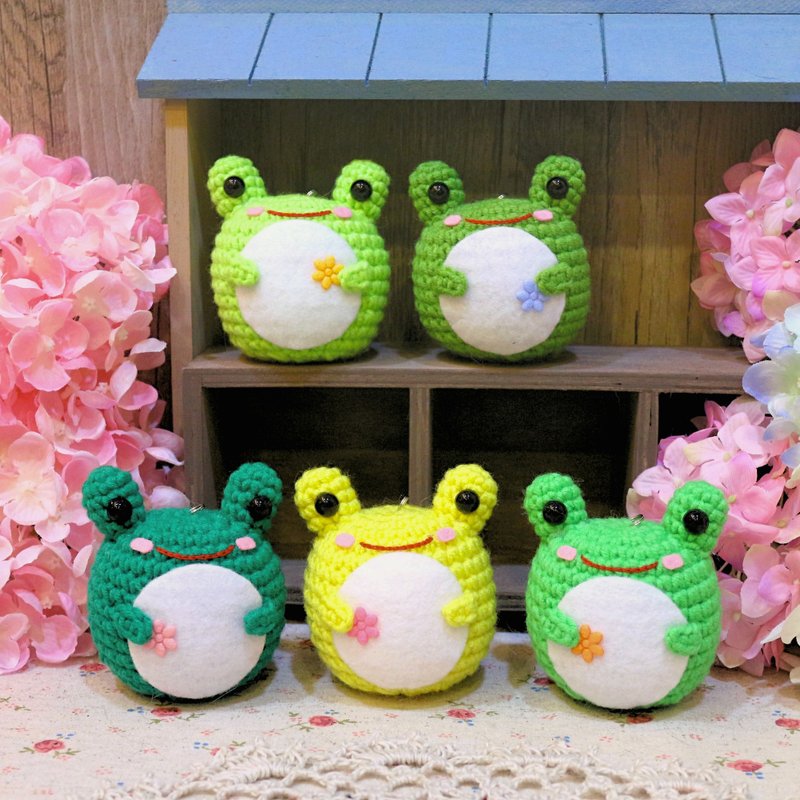 胖青蛙－钥匙圈。生日礼物 - 钥匙链/钥匙包 - 其他材质 绿色