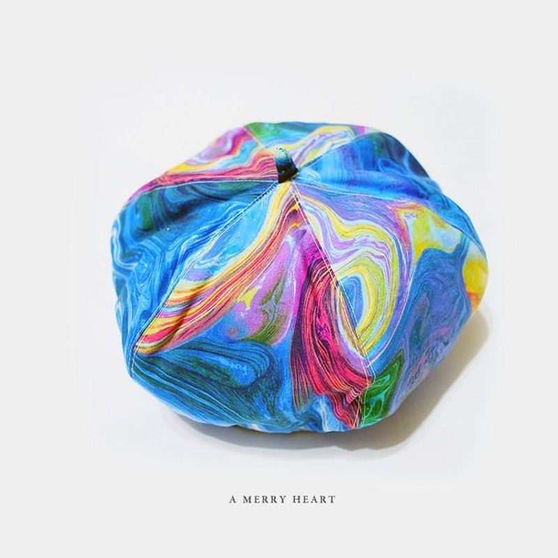 A MERRY HEART♥好艺术南瓜帽 - 帽子 - 其他材质 蓝色