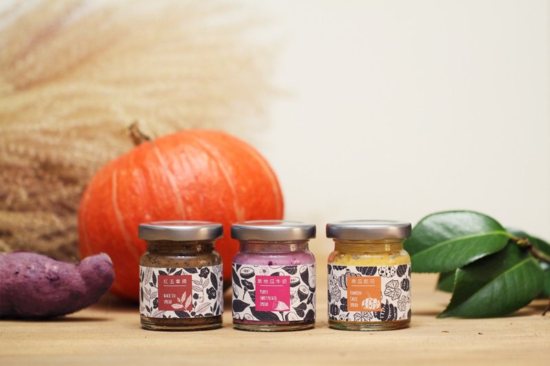 农田综合抹酱 / 三入组 - 果酱/抹酱 - 植物．花 橘色