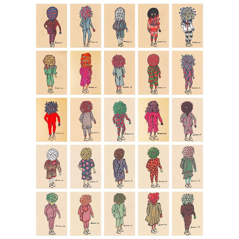 ✤MR. MONSTERS WITHOUT A NAME 没有名字的怪物先生 - 卡片/明信片 - 纸 多色