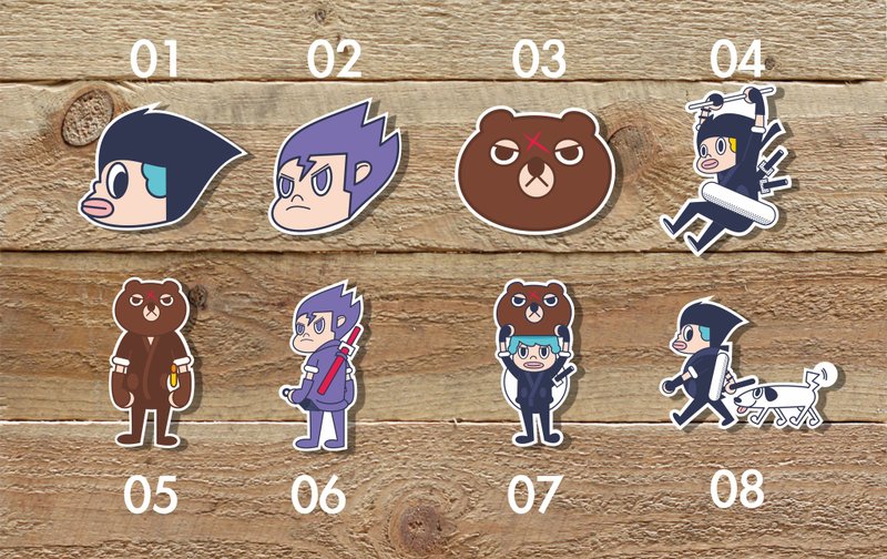 ★官方小物爱玩客贴纸 ★(本商品会以邮局平信寄出,烦请在运费修改栏自行调整运费价格) - 贴纸 - 纸 多色