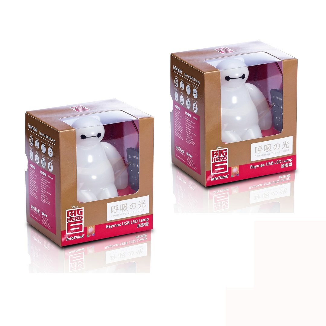Goody Bag (加赠婚纱配件) BAYMAX 杯面 USB LED造型灯 - 二入 - 灯具/灯饰 - 塑料 白色