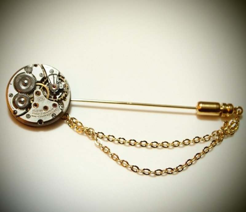 Steampunk 蒸汽庞克风格 皇室别针 - 胸针 - 其他金属 金色