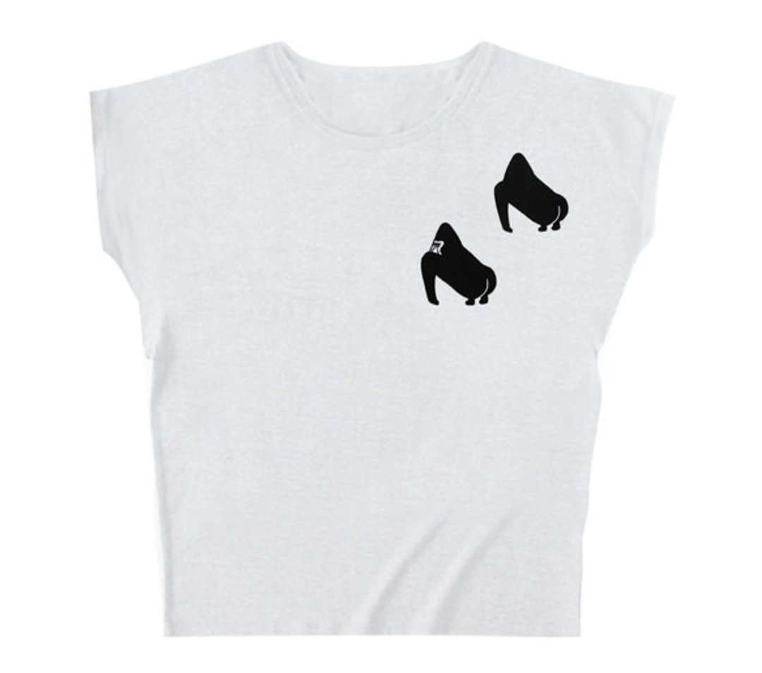 Gorilla Cum's T-shirt (ladies / F / White) - 女装 T 恤 - 其他材质 白色