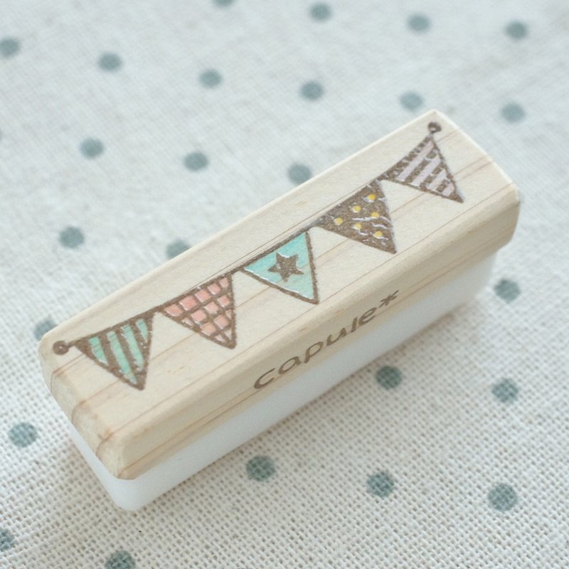 Garland Hanko - 印章/印台 - 橡胶 咖啡色