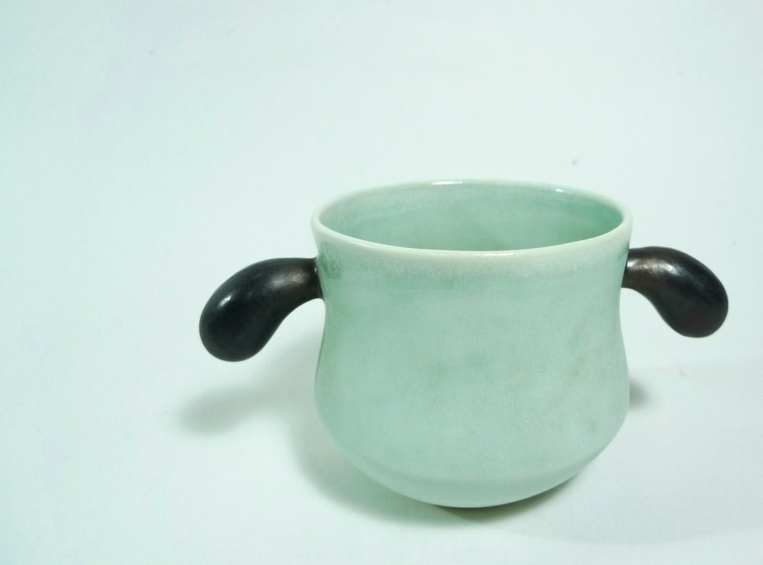 双挂耳咖啡杯 - 咖啡杯/马克杯 - 其他材质 绿色