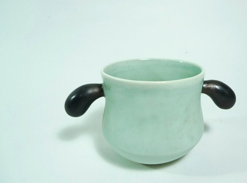 双挂耳咖啡杯 - 咖啡杯/马克杯 - 其他材质 绿色