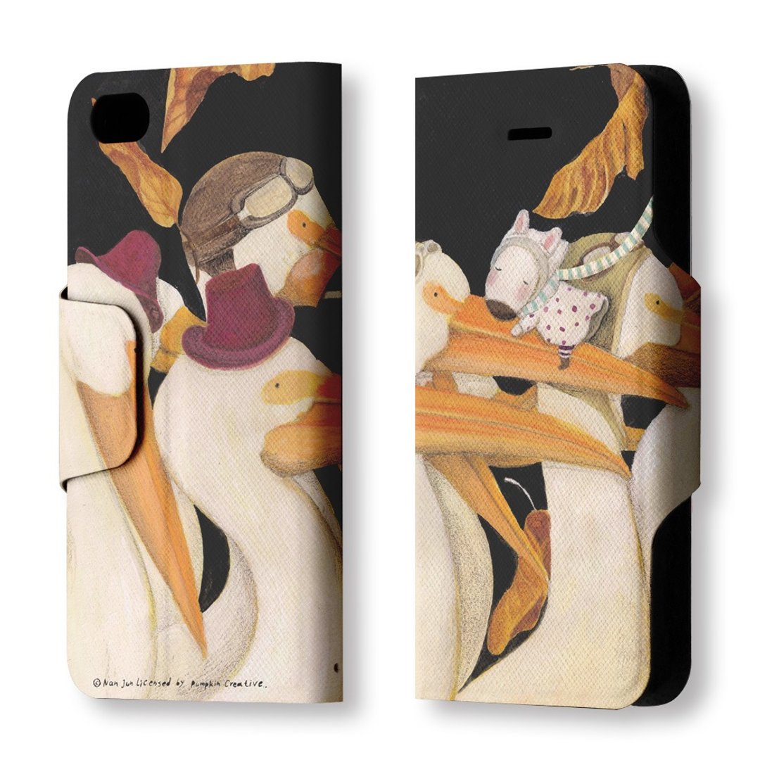 PIXOSTYLE iPhone 5/5S/5C 翻盖式皮套 候鸟 PSIB5-024 - 手机壳/手机套 - 真皮 多色