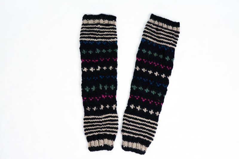 羊毛手织腿套＿深黑＿公平贸易 - 其他 - 其他材质 黑色