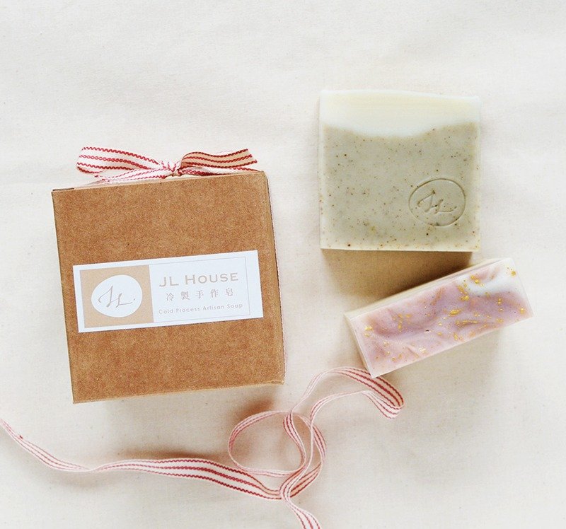 [交换礼物] 圣诞礼物组｜秋冬推荐, 冷制天然手工皂, 洗颜皂, 沐浴皂, 桧木排毒皂, 汉方玫瑰纯露皂 - 沐浴用品 - 植物．花 