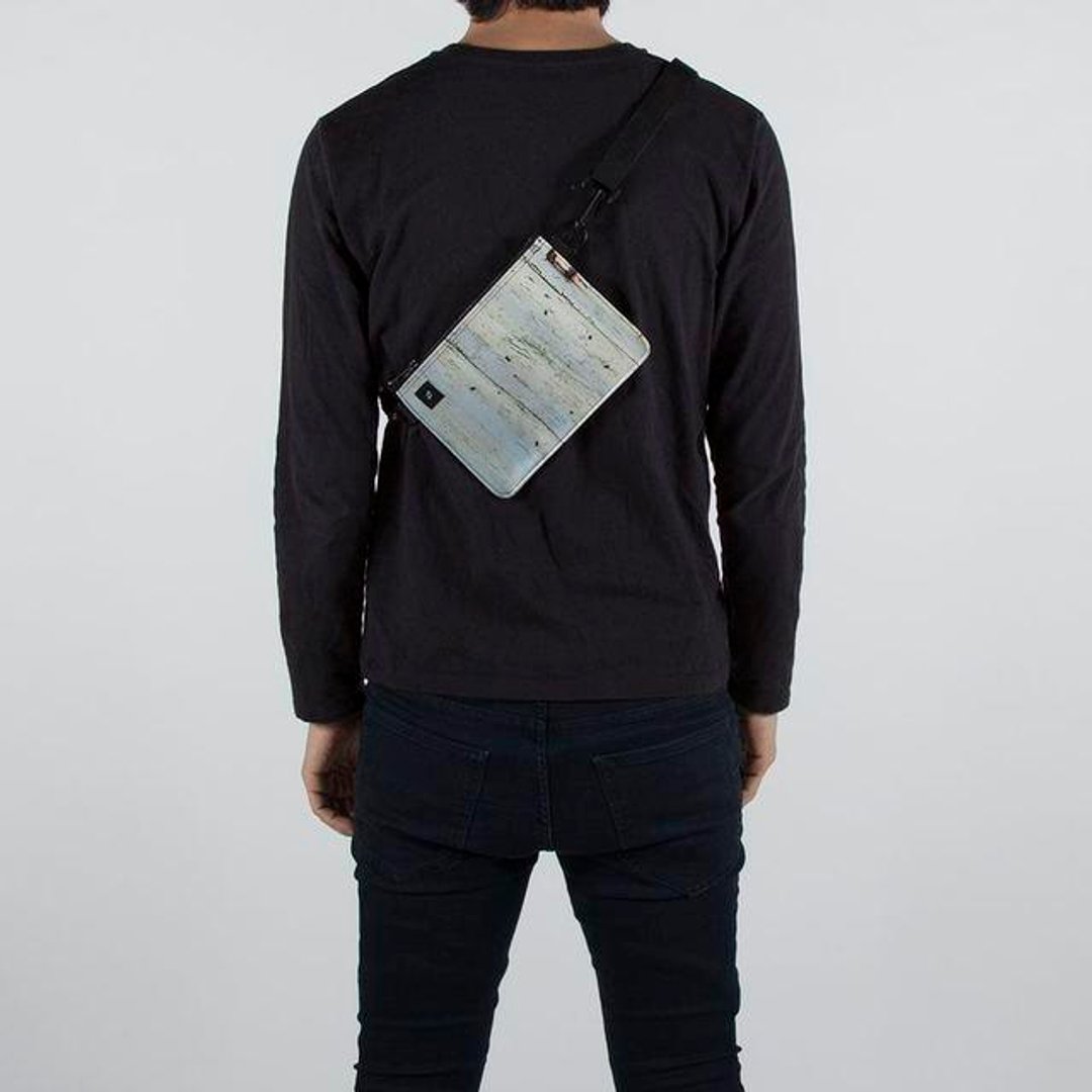 【lightweight! 95 g】 White paint iron plate shoulder bag mini - 手提包/手提袋 - 其他材质 