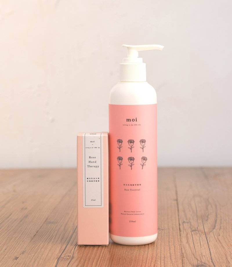 给她的礼物 -- 乳液+ 玫瑰护手霜组合 - 乳液 - 植物．花 粉红色