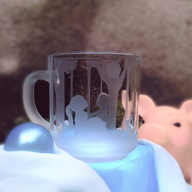 Starry Night 手工咖啡杯組 新年送禮 伴手 升職 紀念禮物 刻字品 - 咖啡杯/马克杯 - 玻璃 透明