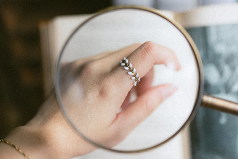 Mistletoe槲寄生 - White  * 戒指 - 戒指 - 其他金属 白色