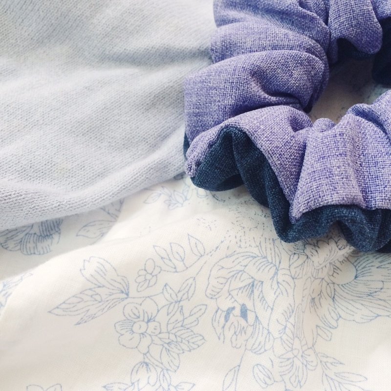 Dr.Pumpkin-大肠花儿发圈(大肠圈)-【撞色】系列-木兰 - 发饰 - 其他材质 紫色