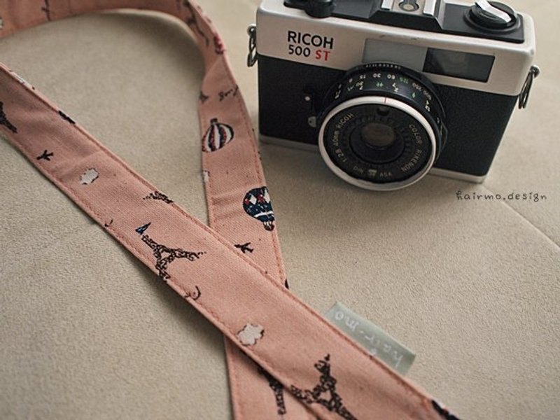 hairmo。气球铁塔双背相机带-粉 - 证件套/卡套 - 其他材质 粉红色