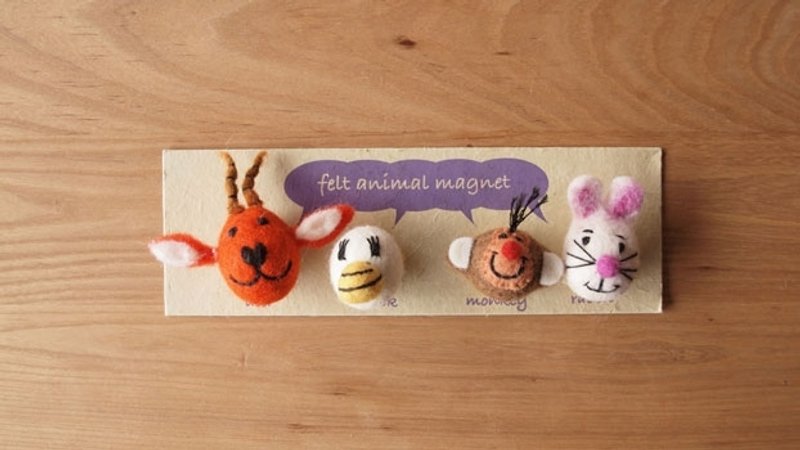 动物造型 羊毛毡 磁铁 - 冰箱贴/磁贴 - 其他材质 多色