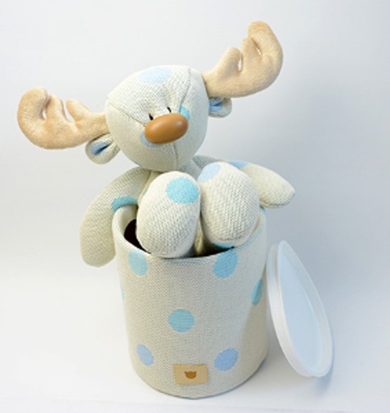 【欧洲手工制】Boska's Teddies - Teddie Bum Bum 系列- 麋鹿 - 满月礼盒 - 棉．麻 