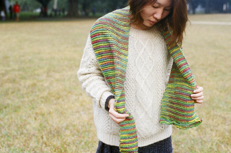 merry xmas 手工围巾 - 丝巾 - 其他材质 多色