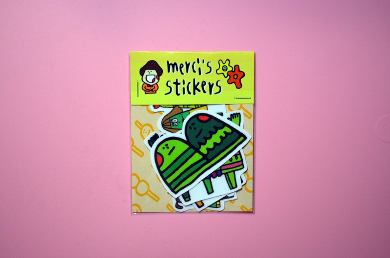 来去踏青2“贴纸组” - 贴纸 - 纸 绿色