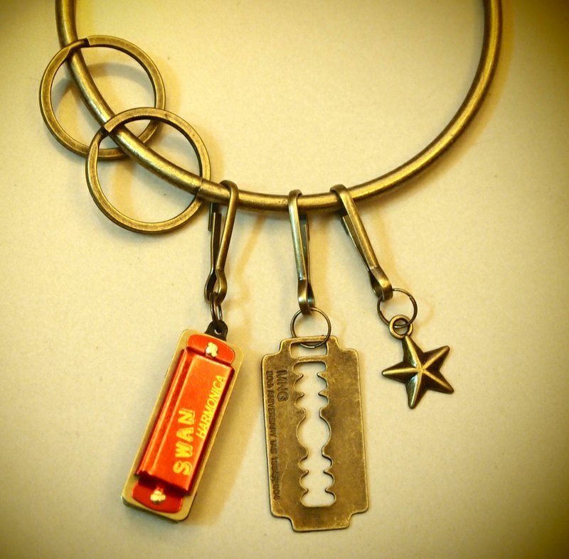 I’m not afraid of going home alone  深夜回家我不怕钥匙圈 星星款 - 吊饰 - 其他金属 黄色