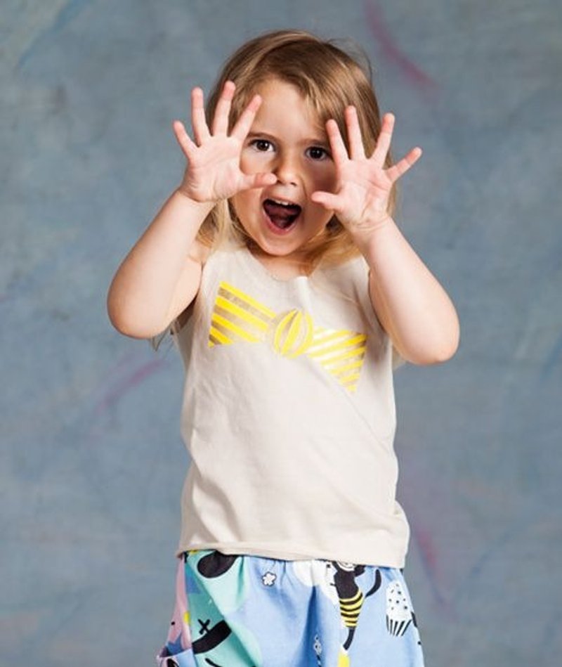 2016春夏 koolabah 金色大蝴蝶结无袖背心 - 其他 - 纸 卡其色